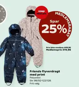 Kvickly Friends flyverdragt med print Polyester. tilbud