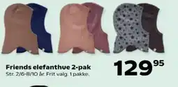 Kvickly Friends elefanthue 2-pak tilbud