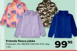 Kvickly Friends fleece jakke tilbud