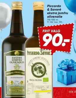 Bilka Piccardo & Savoré ekstra jomfru olivenolie tilbud