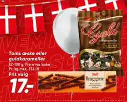 Bilka Toms æske eller guldkarameller tilbud