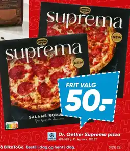 Bilka Dr. Oetker Suprema pizza tilbud