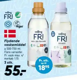 Bilka Salling Fri Flydende vaskemiddel tilbud