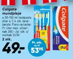 Bilka Colgate mundpleje tilbud