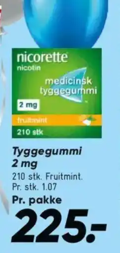 Bilka Nicorette Tyggegummi tilbud