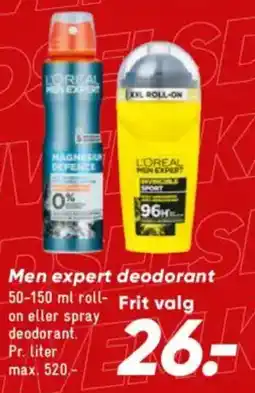 Bilka Men expert deodorant tilbud