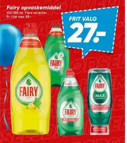 Bilka Fairy opvaskemiddel tilbud