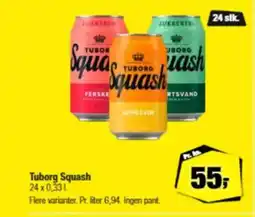Calle Tuborg Squash tilbud