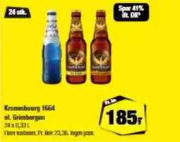 Calle Kronenbourg 1664 el Grimbergen tilbud