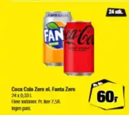 Calle Coca Cola Zero el. Fanta Zero tilbud