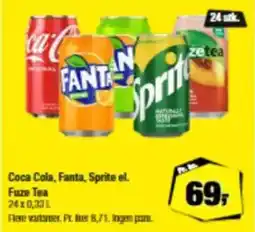 Calle Coca Cola, Fanta, Sprite el. Fuze Tea tilbud