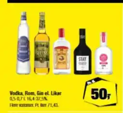 Calle Vodka, Rom, Gin el. Likør tilbud