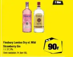 Calle Finsbury London Dry el. Wild Strawberry Gin tilbud