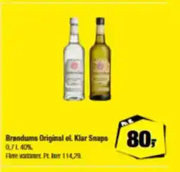 Calle Brandums Original el. Klar Snaps tilbud