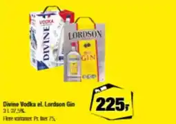 Calle Divine Vodka el. Lordson Gin tilbud