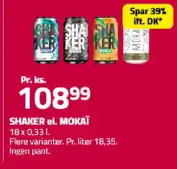 Fleggaard SHAKER el. MOKAI tilbud