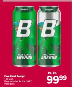 Fleggaard Faxe Kondi Energy tilbud
