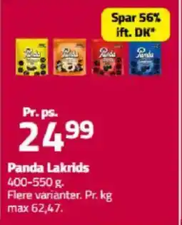 Fleggaard Panda Lakrids tilbud