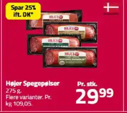 Fleggaard Højer Spegepølser tilbud