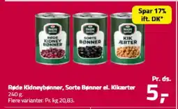 Fleggaard Røde Kidneybønner, Sorte Bønner el. Kikærter tilbud