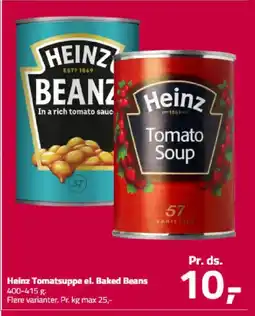 Fleggaard Heinz Tomatsuppe el. Baked Beans tilbud