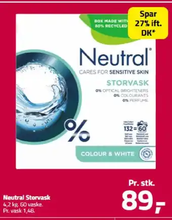 Fleggaard Neutral Storvask tilbud
