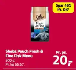 Fleggaard Sheba Pouch Fresh & Fine Fisk Menu tilbud