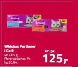 Fleggaard Whiskas Portioner i Gele tilbud