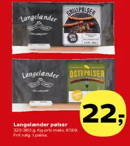 SuperBrugsen Langelænder pølser tilbud