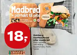 SuperBrugsen Kohberg fastfoodbrød eller madbrød tilbud