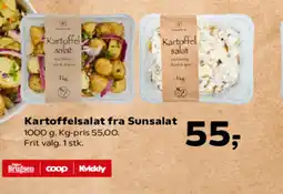 SuperBrugsen Kartoffelsalat fra Sunsalat tilbud
