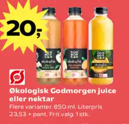 SuperBrugsen Økologisk Godmorgen juice eller nektar tilbud