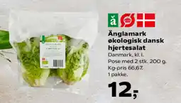 SuperBrugsen Änglamark økologisk dansk hjertesalat tilbud