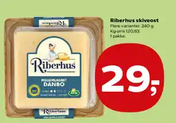 SuperBrugsen Riberhus skiveost tilbud