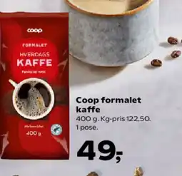 SuperBrugsen Coop formalet kaffe tilbud