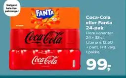 SuperBrugsen Coca-Cola eller Fanta tilbud