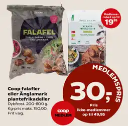SuperBrugsen Coop falafler eller Änglamark plantefrikadeller tilbud