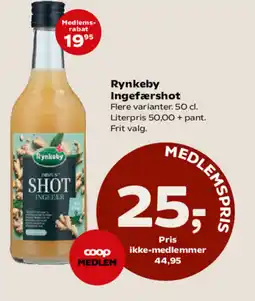SuperBrugsen Rynkeby Ingefærshot tilbud