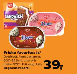 SuperBrugsen Frisko favorites is tilbud