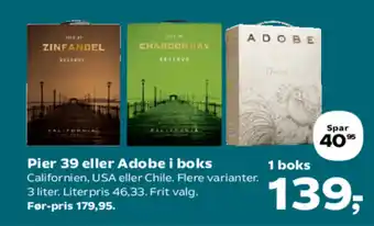 SuperBrugsen Pier 39 eller Adobe i boks tilbud