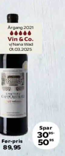 SuperBrugsen Chateau Cap L'Ousteau tilbud
