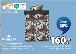JYSK ELLA sengetøj i satin tilbud