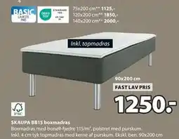 JYSK SKAUPA BB15 boxmadras, DKK 1250 tilbud