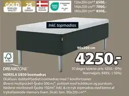 JYSK HORSLA GB30 boxmadras tilbud