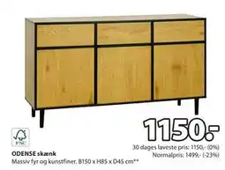 JYSK ODENSE skænk, DKK 1150 tilbud