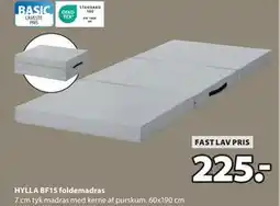 JYSK HYLLA BF15 foldemadras, DKK 225 tilbud