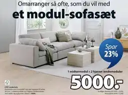JYSK LYBY modulsofa, DKK 5000 tilbud