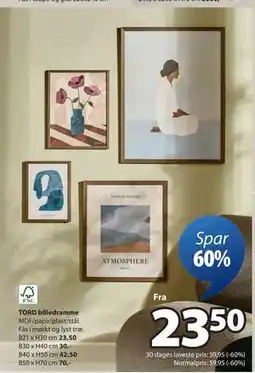 JYSK TORD billedramme tilbud