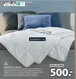 JYSK GJENDETUNGA tyngdedyne tilbud