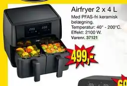 Harald Nyborg Airfryer 2 x 4 L, DKK 499 tilbud